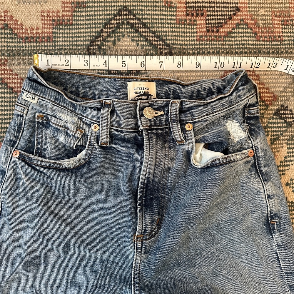 Citizen of Humanity Classic Blue Wide-Leg Jeans - size 23 - Picture 5 of 11
